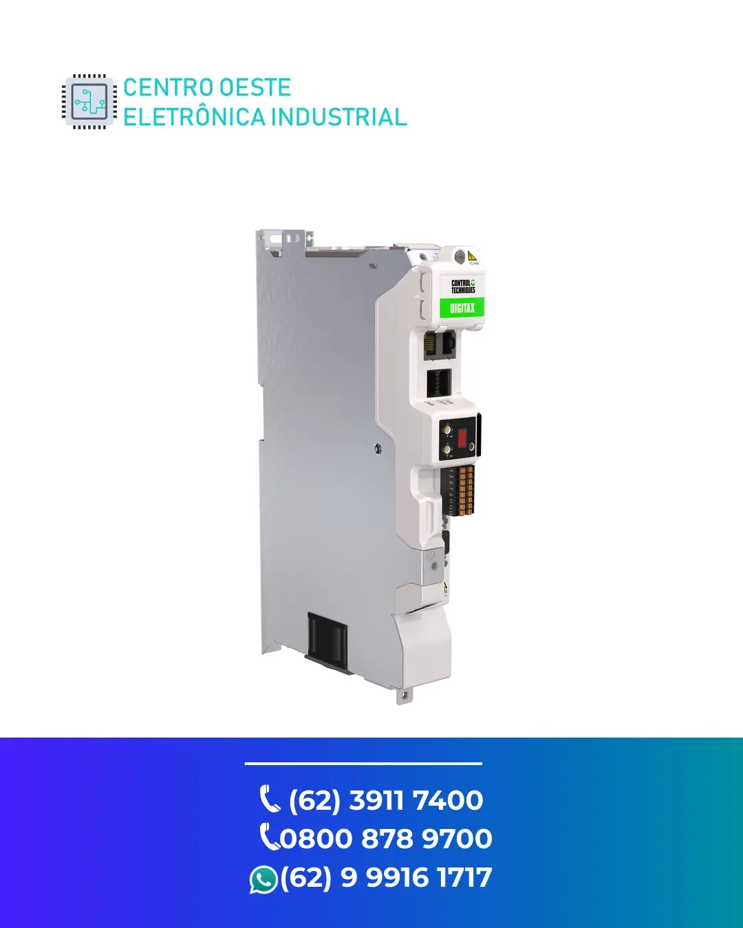 SUPORTE TÉCNICO SERVO DRIVE CONTROL TECHNIQUES DIGITAX M755 BRASIL