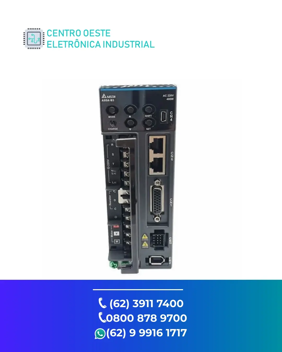 SUPORTE TÉCNICO SERVO DRIVE DELTA ASDA A GOIÁS