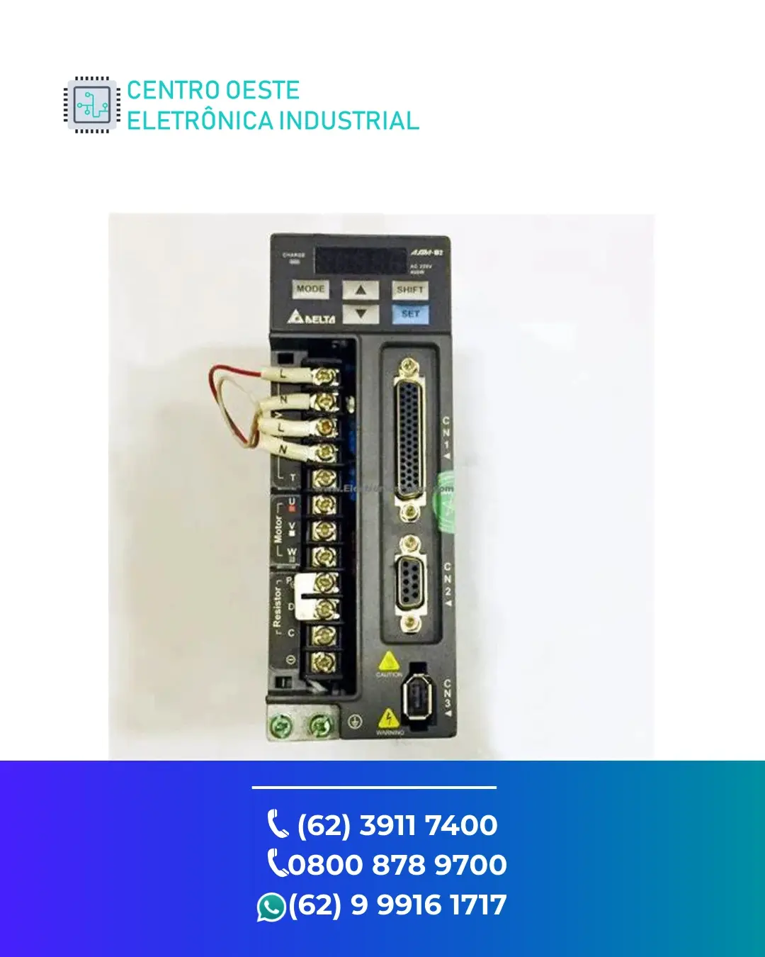 SUPORTE TÉCNICO SERVO DRIVE DELTA ASDA AB GOIANIA
