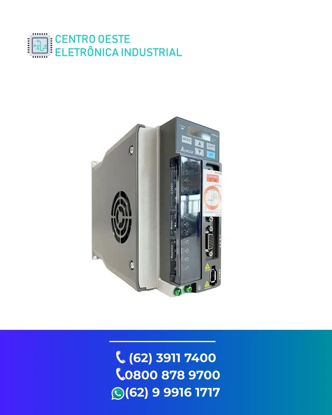 SUPORTE TÉCNICO SERVO DRIVE DELTA ASDA B BRASIL