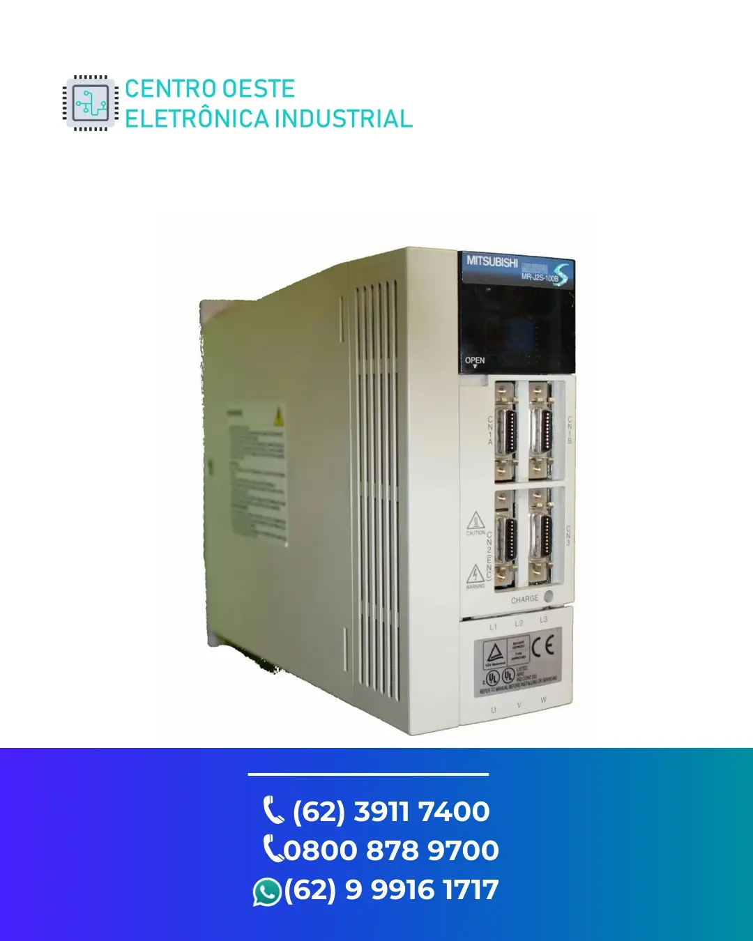 SUPORTE TÉCNICO SERVO DRIVE MITSUBISHI MR J2S GOIÁS