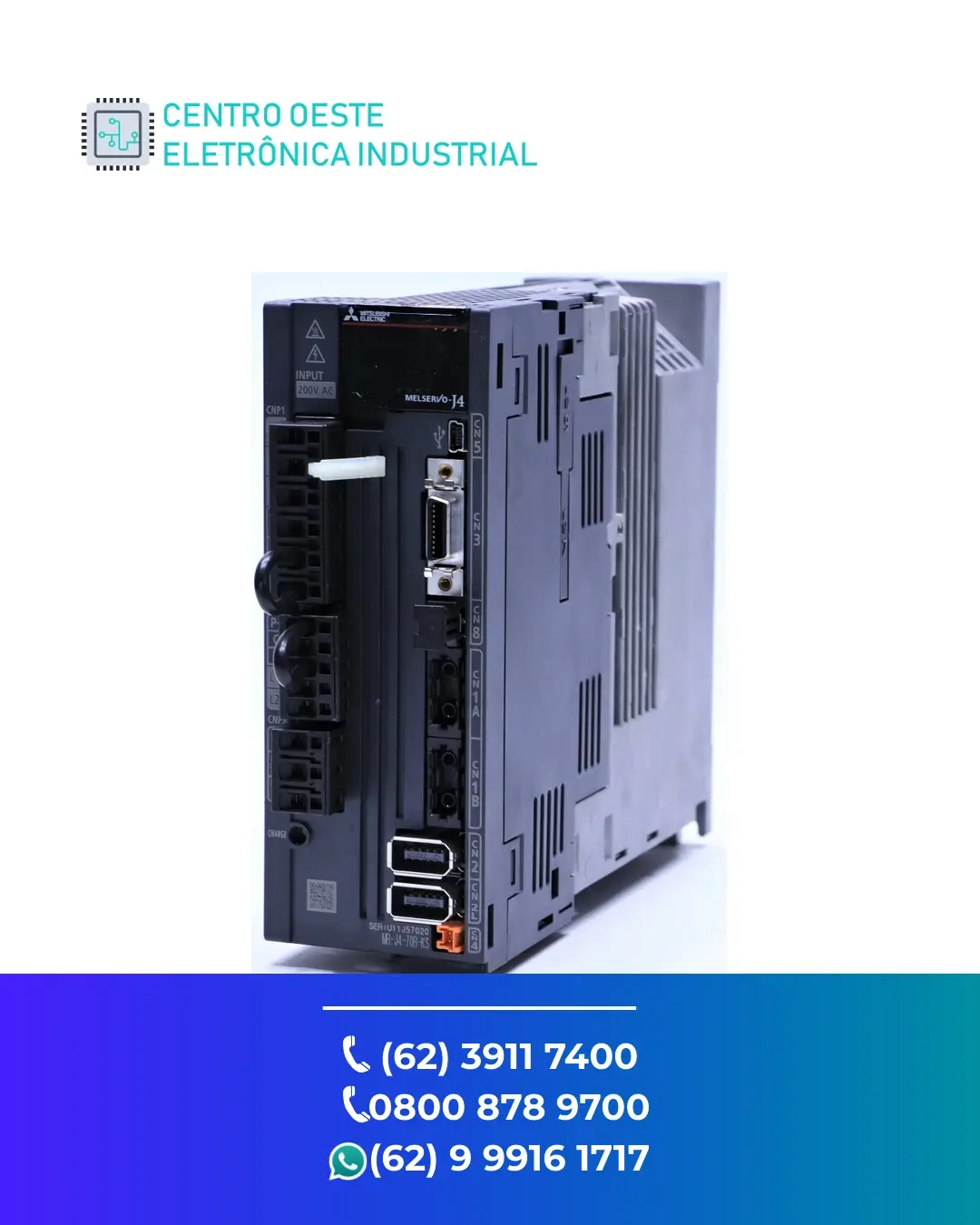 SUPORTE TÉCNICO SERVO DRIVE MITSUBISHI MR J4 B GOIÁS