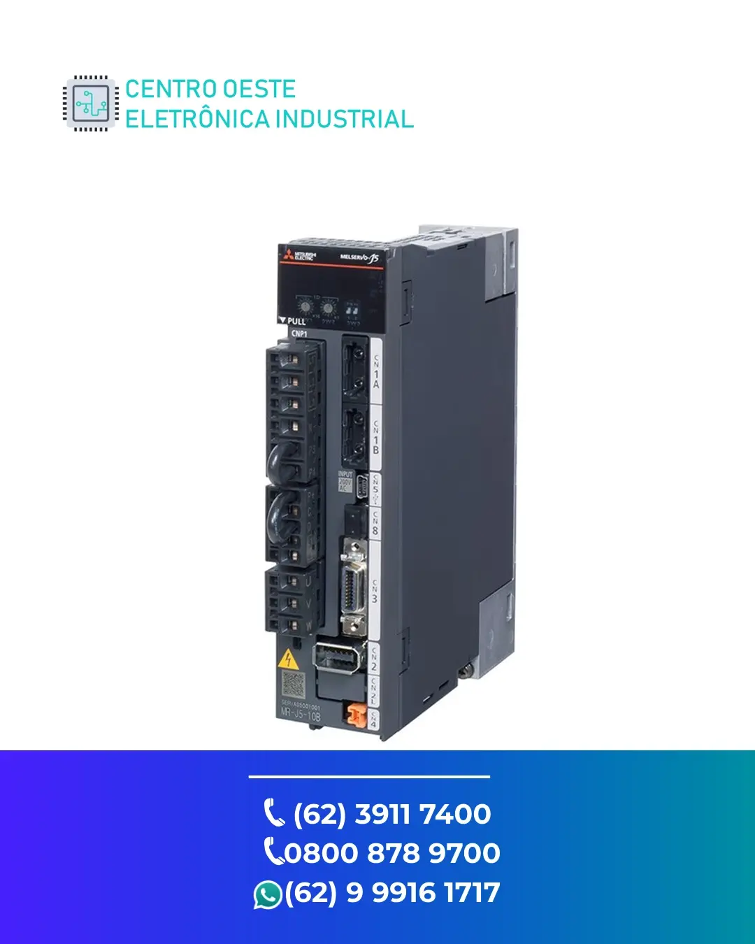 SUPORTE TÉCNICO SERVO DRIVE MITSUBISHI MR J5 GOIANIA