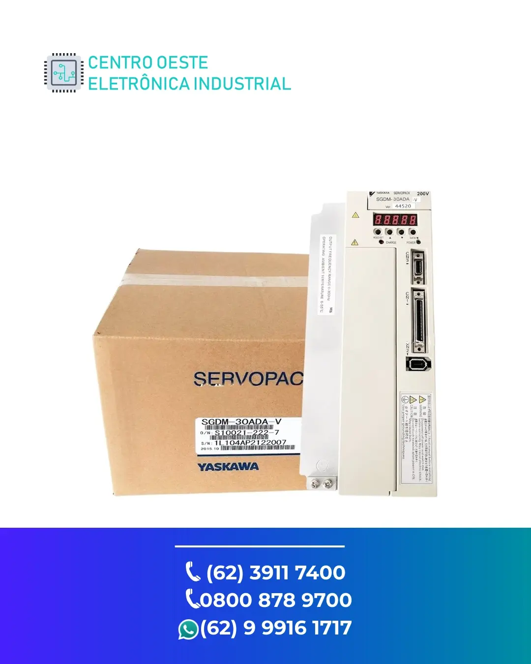 SUPORTE TÉCNICO SERVO DRIVE YASKAWA SIGMA II BRASIL
