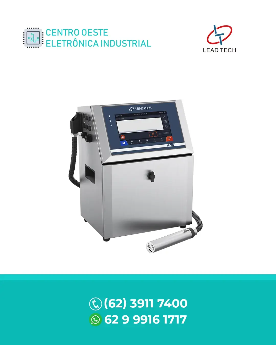 AJUSTE IMPRESSORA CIJ DE ALTA VELOCIDADE LT900 LEAD TECH BRASIL