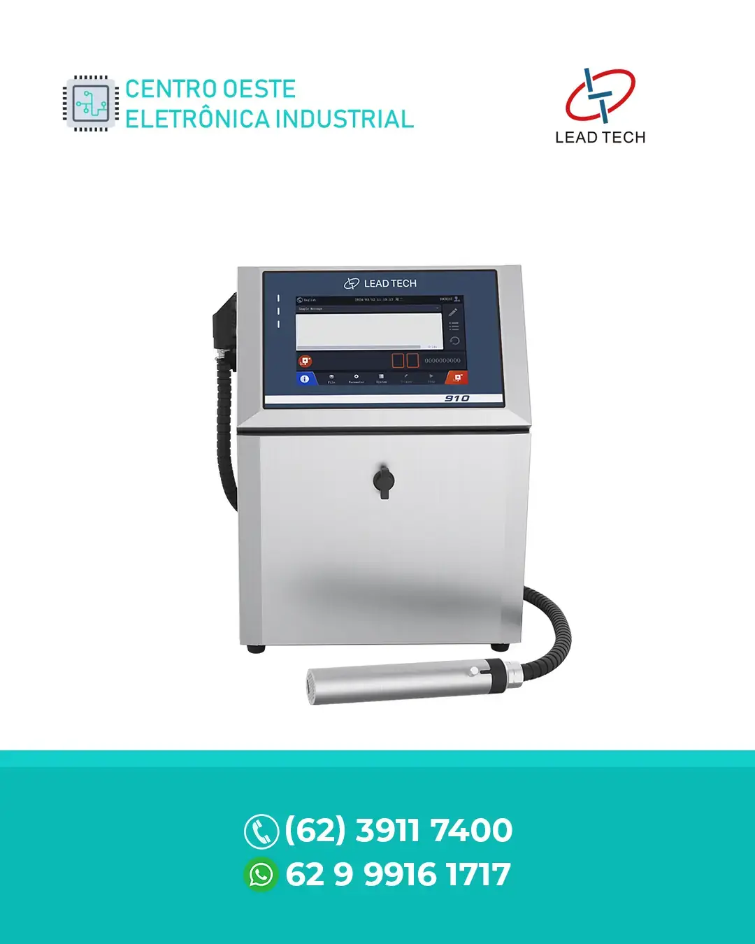 CORREÇÃO LEAD TECH IMPRESSORA CIJ DE ALTA VELOCIDADE LT910 LEAD TECH BRASIL
