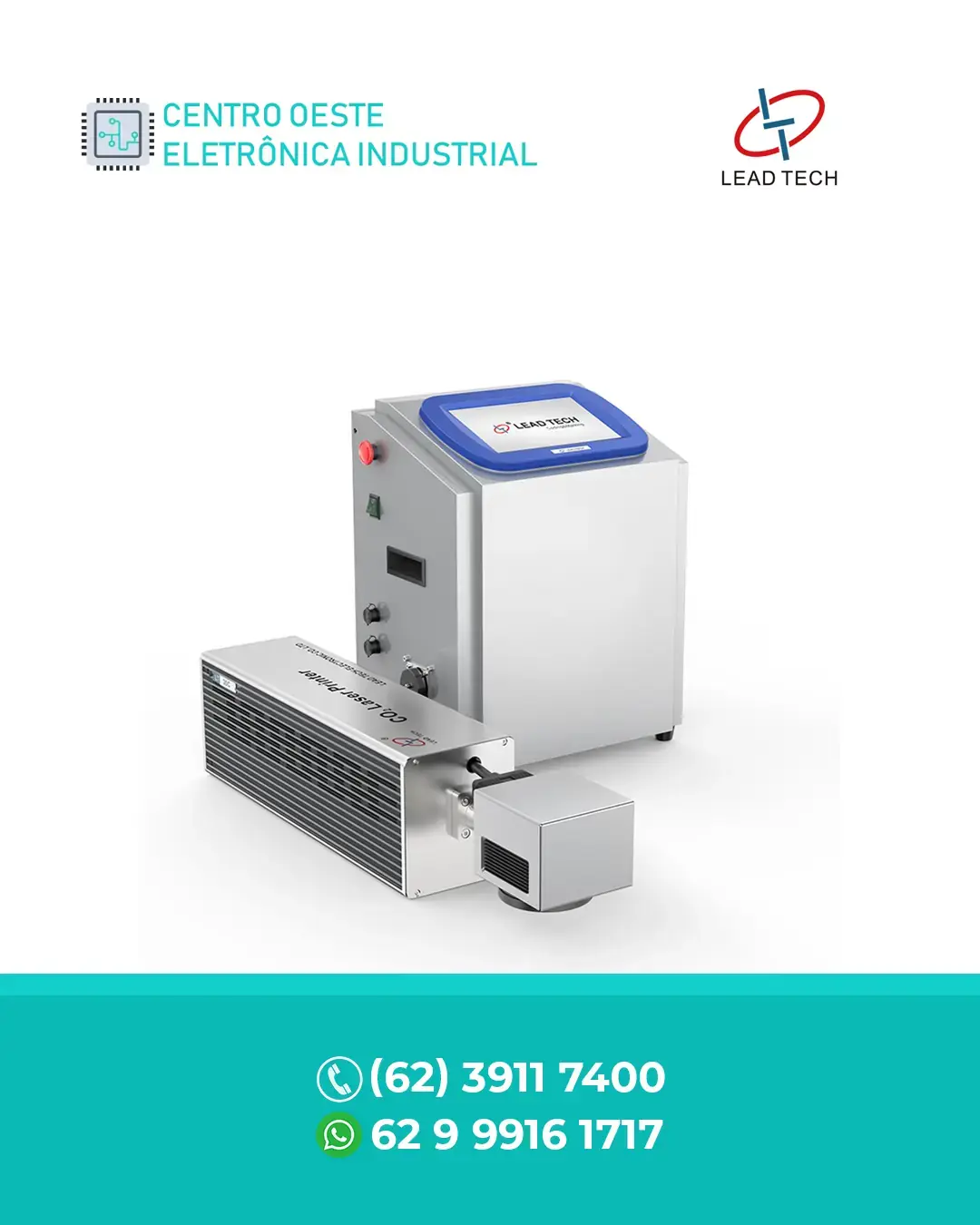 INTERVENÇÃO TÉCNICA EM MÁQUINA DE MARCAÇÃO A LASER CO2 30W LEAD TECH BRASIL