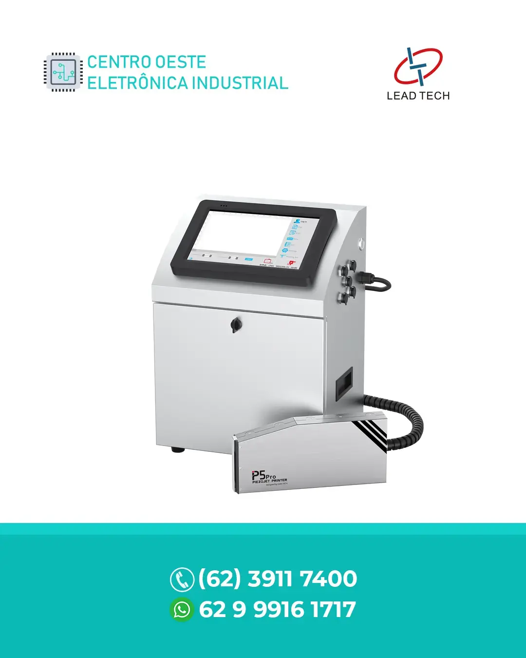 MANUTENÇÃO PREVENTIVA IMPRESSORA A JATO PIEZO P5 PRO LEAD TECH BRASIL