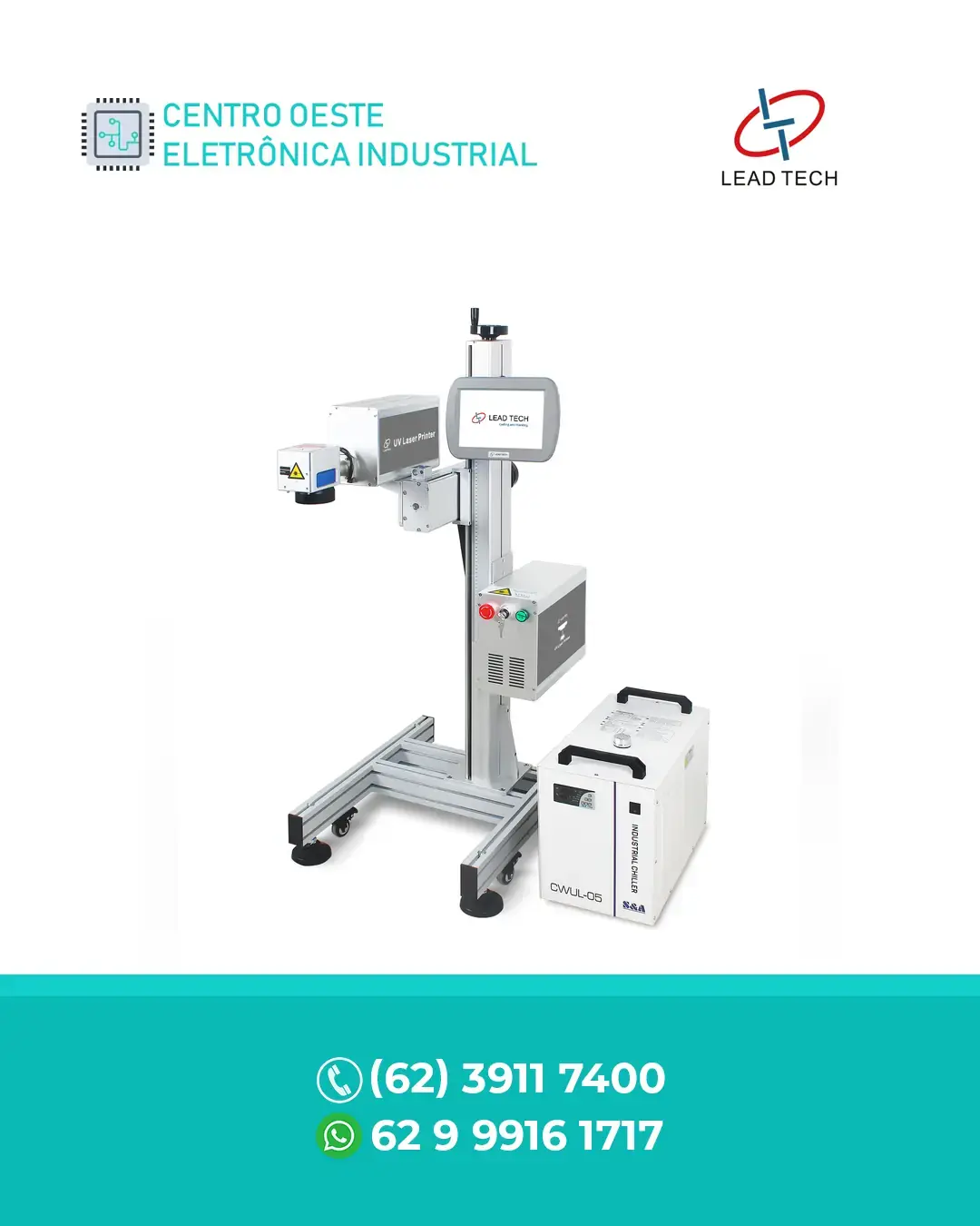 REPRESENTANTE MÁQUINA DE MARCAÇÃO A LASER UV 5W LEAD TECH BRASIL