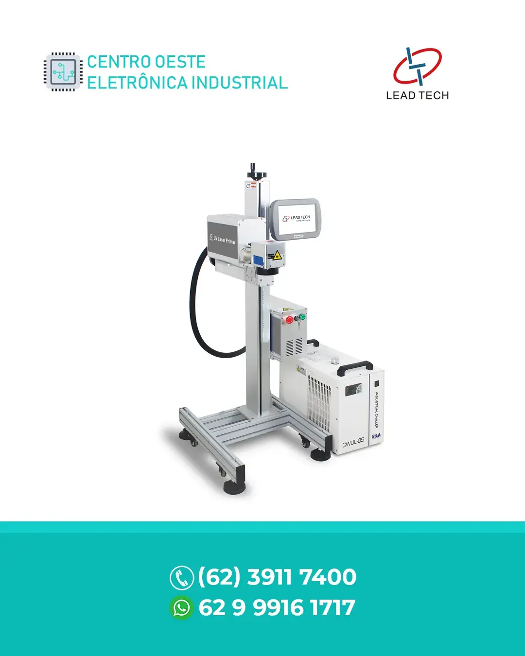 REPRESENTANTE TÉCNICO MÁQUINA DE MARCAÇÃO A LASER UV 10W LEAD TECH BRASIL